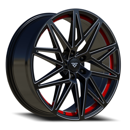 Rock Forged Ff32 Black w/ Red Milling