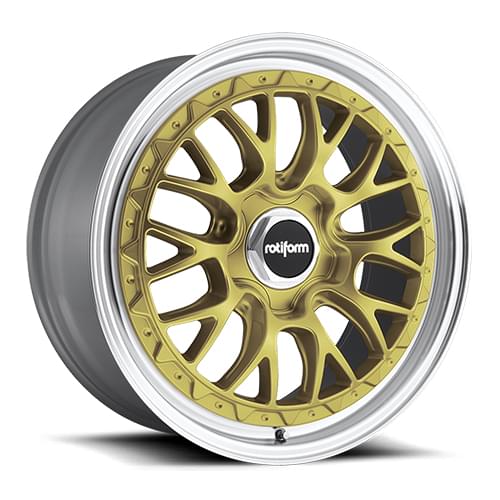 Rotiform LSR R156 Gold W/ Machined Lip - Part Number R156188565+35 Rotiform LSR R156 Gold W/ Machined Lip Photo