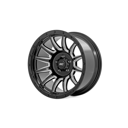 Rough Country 90 Series Gloss Black w/ Machined Spokes