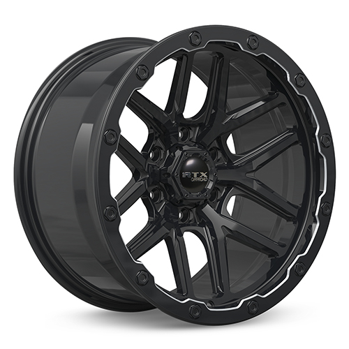 RTX Volcano Gloss Black W/ Milled Lip Edge - Part Number 082979 RTX Volcano Gloss Black W/ Milled Lip Edge Photo