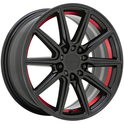 Ruff Racing Throttle Gloss Black Machined W/ Red Lip - Part Number 1775RDT385D04R72 Ruff Racing Throttle Gloss Black Machined W/ Red Lip Photo