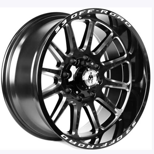 S3 Off-Road 303 Gloss Black Milled