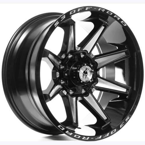 S3 Off-Road 304 Gloss Black Machined