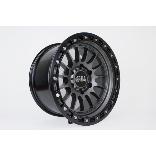 Scale 4x4 S04 Matte Gunmetal w/ Black Bead Lock