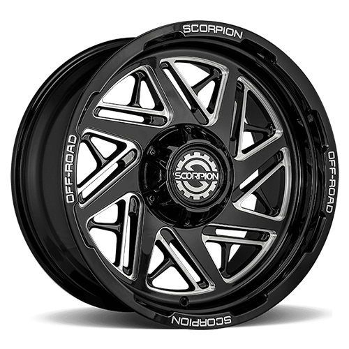 Scorpion Demolition Black W/ Milled Accents - Part Number DM-221263539-44ML Scorpion Demolition Black W/ Milled Accents Photo