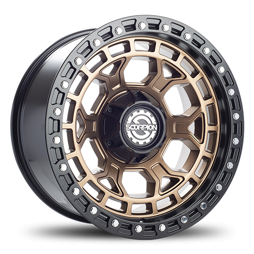 Scorpion Nomad Matte Bronze W/ Black Simulated Beadlock - Part Number ND-201052739-19BZBL Scorpion Nomad Matte Bronze W/ Black Simulated Beadlock Photo