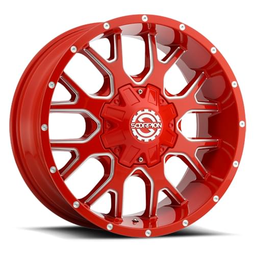 Scorpion SC-19 Neon Red Milled - Part Number SC19-20098165+12RED Scorpion SC-19 Neon Red Milled Photo