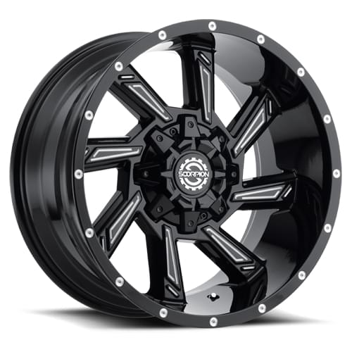 Scorpion SC-25 Gloss Black Milled - Part Number SC25-2010880-19ML Scorpion SC-25 Gloss Black Milled Photo