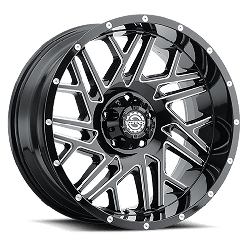 Scorpion SC29 Black W/ Milled Accents - Part Number SC29-2010639-19ML Scorpion SC29 Black W/ Milled Accents Photo