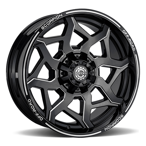 Scorpion Venom Black W/ Milled Accents - Part Number VM-200963539+12ML Scorpion Venom Black W/ Milled Accents Photo