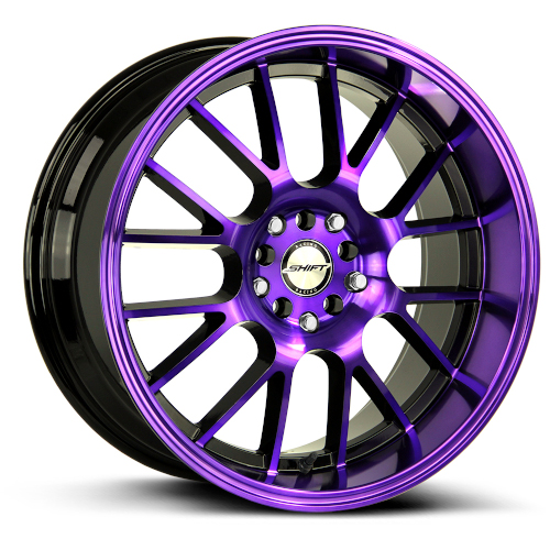 Shift Crank H28 Gloss Black Purple Machined - Part Number H28850130GBMP Shift Crank H28 Gloss Black Purple Machined Photo