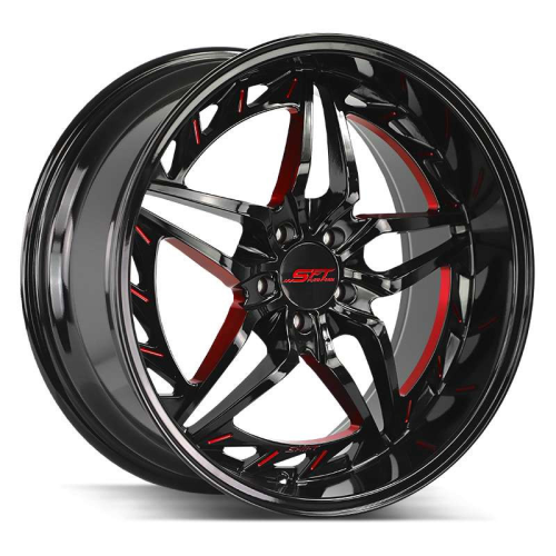 Shift Hf37 Injector Gloss Black W/ Candy Red Milling