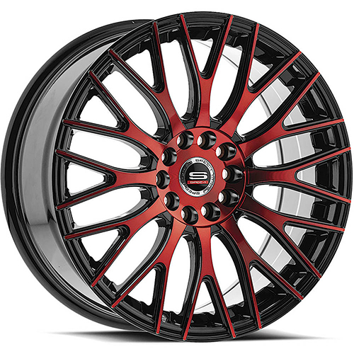 Spec-1 SP-55 Gloss Black Red Machined - Part Number SP-551775942GBR Spec-1 SP-55 Gloss Black Red Machined Photo