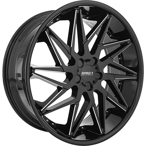 Spec-1 SPL-003 Gloss Black Milled - Part Number SPL00324901815GBML Spec-1 SPL-003 Gloss Black Milled Photo
