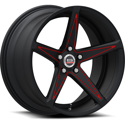 Spec-1 SPM-78 Gloss Black W/ Red Accents - Part Number SPM78Y20901838GBMR Spec-1 SPM-78 Gloss Black W/ Red Accents Photo