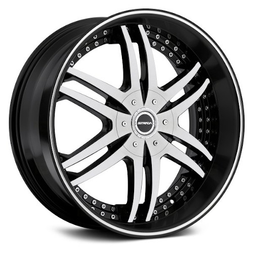 Strada Denaro S12 Gloss Black Machined - Part Number S12450018GBM Strada Denaro S12 Gloss Black Machined Photo