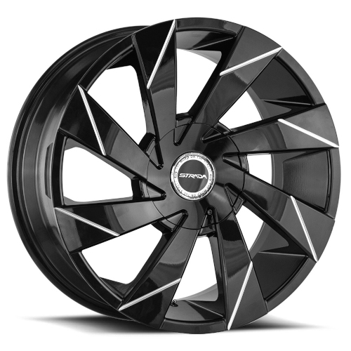 Strada Moto S62 Gloss Black Milled Line - Part Number S62060730GBL Strada Moto S62 Gloss Black Milled Line Photo