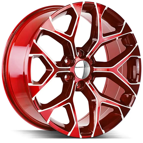 Strada OE Replica Snowflake R176 Candy Red Milled Photo