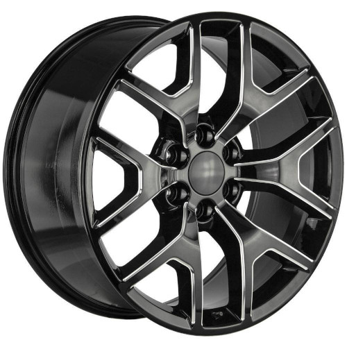 Strada OE Replica GMC Sierra R150 Gloss Black Milled - Part Number R150-463931GBML Strada OE Replica GMC Sierra R150 Gloss Black Milled Photo