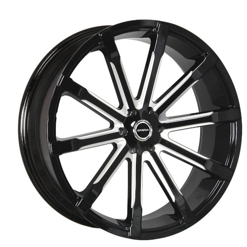 Strada Osso S48 Gloss Black Milled - Part Number S48653926GBML Strada Osso S48 Gloss Black Milled Photo