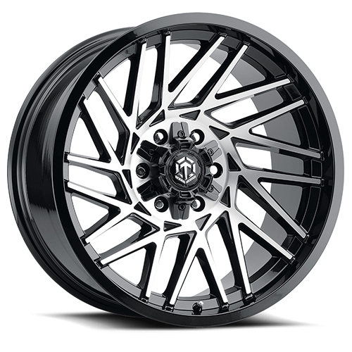 Terra Offroad TR-9 Gloss Black W/ Machined Face - Part Number TR9-2090Y-12RBF Terra Offroad TR-9 Gloss Black W/ Machined Face Photo