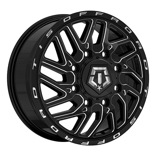 TIS Offroad 544 Dually Front Black Milled - Part Number 544BM-28299F TIS Offroad 544 Dually Front Black Milled Photo