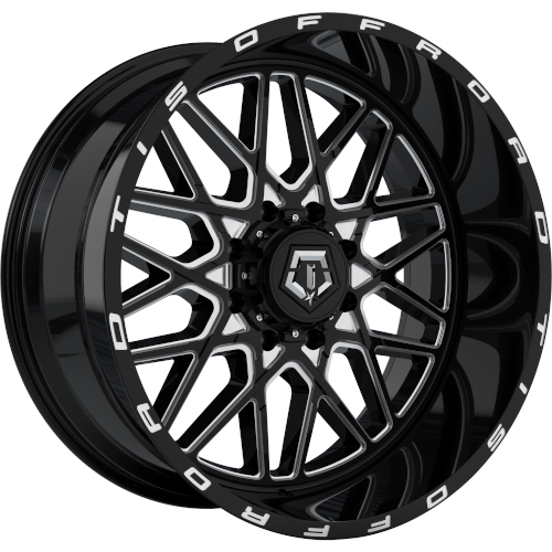TIS Offroad 548 Gloss Black Milled - Part Number 548BM-2125244 TIS Offroad 548 Gloss Black Milled Photo