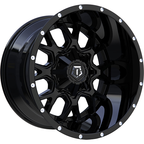 TIS Offroad 549B Satin Black Spot Milling on Lip - Part Number 549B-8908112 TIS Offroad 549B Satin Black Spot Milling on Lip Photo