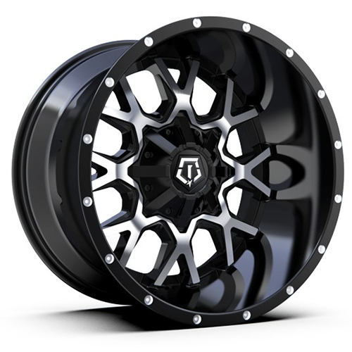 TIS Offroad 549MB Gloss Black Machined Face - Part Number 549MB-7900512 TIS Offroad 549MB Gloss Black Machined Face Photo