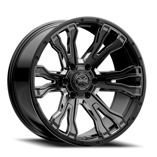 Torque Wheels Tw407C Prime Gloss Black w/ Milled Spokes