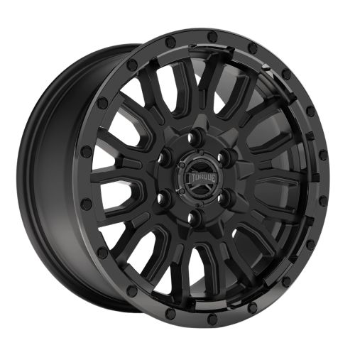 Torque Wheels Tw538r Venture Satin Black W/ Gloss Black Lip