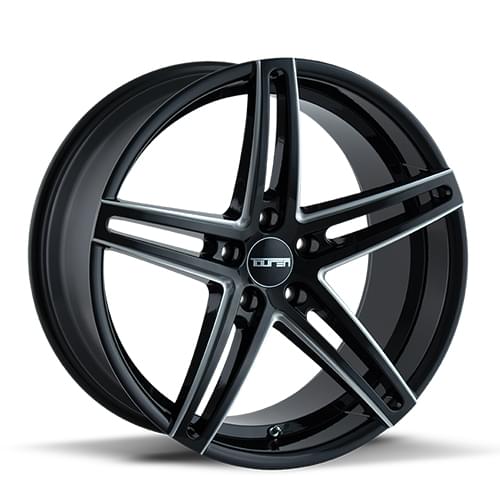 Touren TR73 3273 Gloss Black Milled - Part Number 3273-2112B20 Touren TR73 3273 Gloss Black Milled Photo