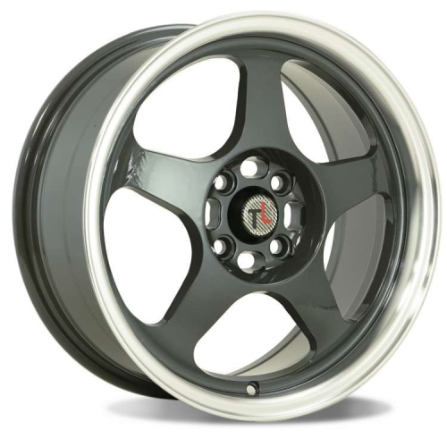 Traklite Wheels Burn Gunmetal w/ Machined Lip