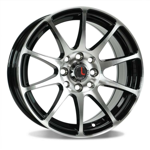 Traklite Wheels Vortex Gloss Black w/ Machined Face