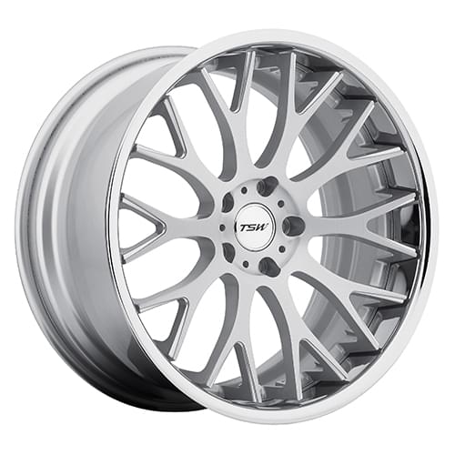 TSW Amaroo Silver W/ Brushed Face & Chrome Lip - Part Number 1905AMA275114S76 TSW Amaroo Silver W/ Brushed Face & Chrome Lip Photo