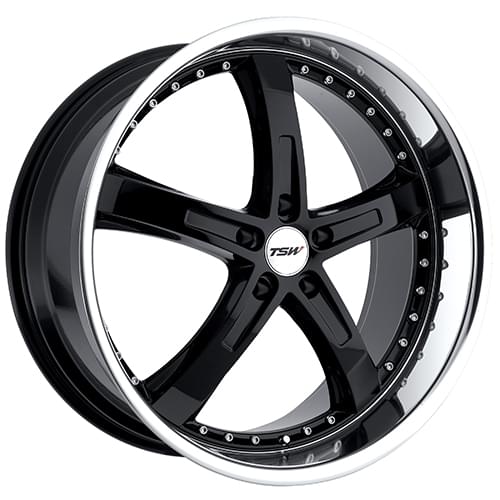 TSW Jarama Gloss Black W/ Mirror Lip - Part Number 2085JAR205114B76 TSW Jarama Gloss Black W/ Mirror Lip Photo