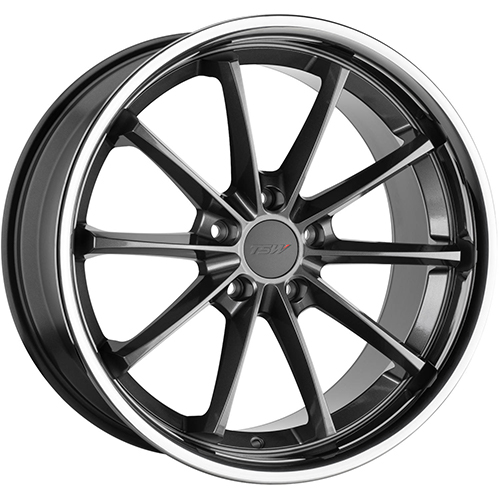 TSW Sweep Gunmetal W Stainless Lip - Part Number 1885SWP305114G76 TSW Sweep Gunmetal W Stainless Lip Photo