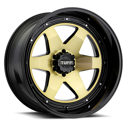 Tuff T1A Gold W/ Gloss Black Lip - Part Number 2090T1A105150F10 Tuff T1A Gold W/ Gloss Black Lip Photo