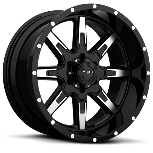 Tuff T15 Gloss Black W/ Machined Face - Part Number 2210T15-95127F78 Tuff T15 Gloss Black W/ Machined Face Photo