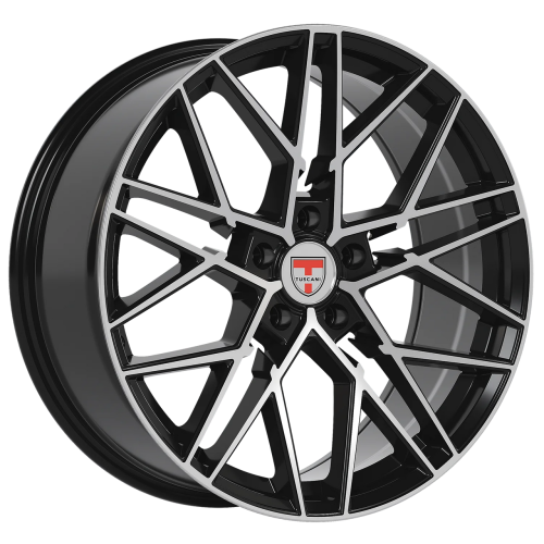 Tuscani 207 Gloss Black Machined
