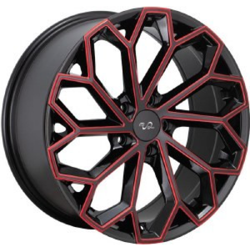 U2 Wheel 65 Black w/ Red Milling