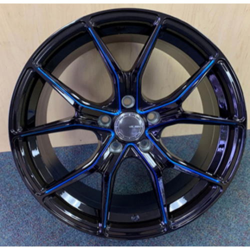 Velsen 531 Black Milled W/ Blue Line