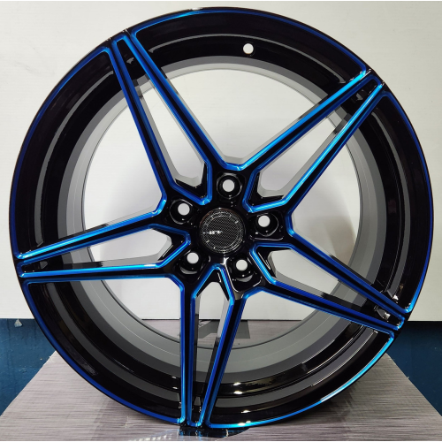 Velsen 562 Black Milled w/ Blue Line