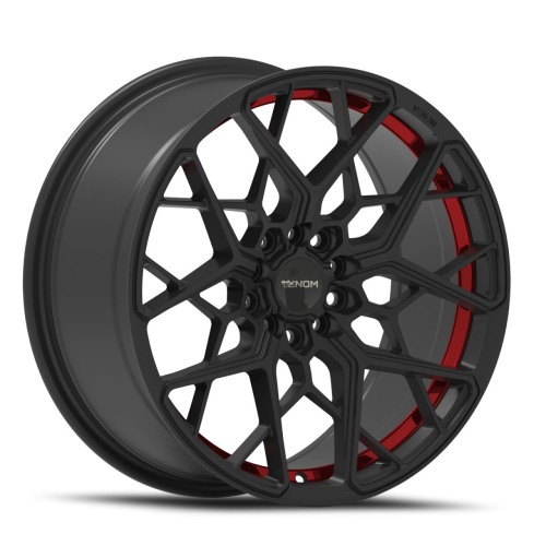 Venom 46 Satin Black W/ Red Line