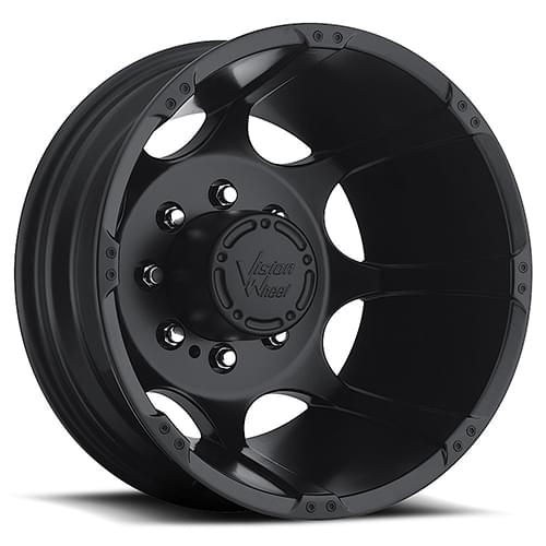 Vision Offroad Crazy Eight 715 Black Dually Rear - Part Number 715NHW6670MBR Vision Offroad Crazy Eight 715 Black Dually Rear Photo