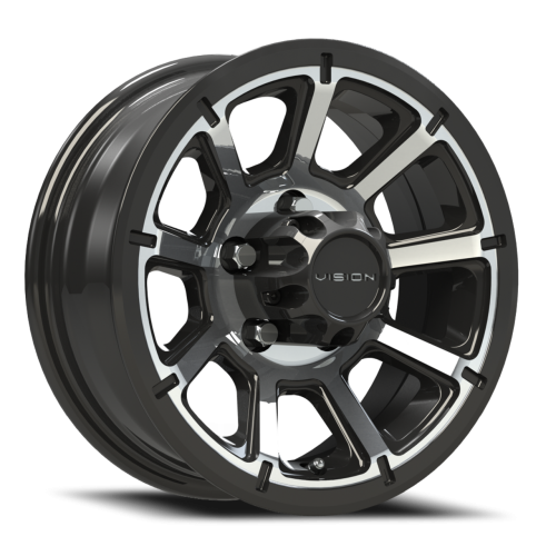 Vision Turbine Trailer 353 Gloss Black Machined Face