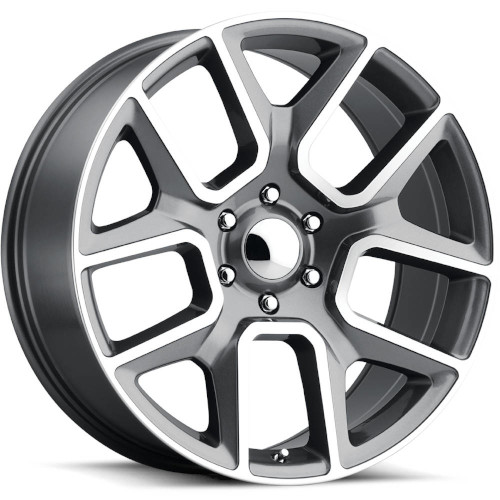 Voxx Replica Ram 1500 Gunmetal Machined - Part Number DRM 229-5139-18 GMF Voxx Replica Ram 1500 Gunmetal Machined Photo