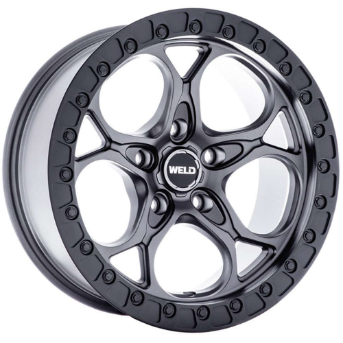 Weld Off-Road Ledge 5 Satin Gunmetal W/ Satin Black Ring