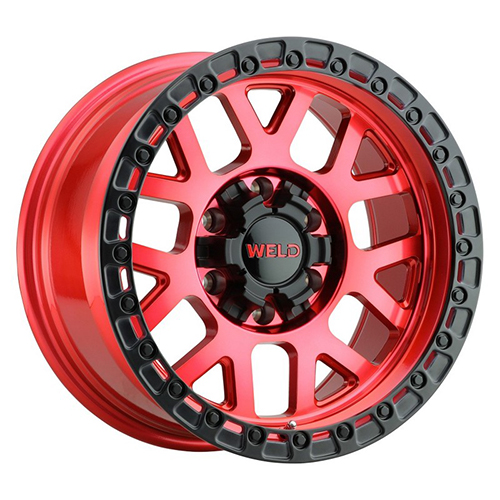Weld Off-Road Cinch Candy Red W/ Satin Black Lip - Part Number W13300082475 Weld Off-Road Cinch Candy Red W/ Satin Black Lip Photo