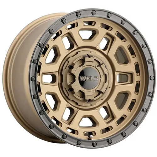 Weld Off-Road Crux W120 Satin Bronze W/ Satin Black Lip - Part Number W12079026450 Weld Off-Road Crux W120 Satin Bronze W/ Satin Black Lip Photo